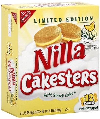 Nilla Banana Creme Soft Snack Cakes - 6 ea, Nutrition Information | Innit