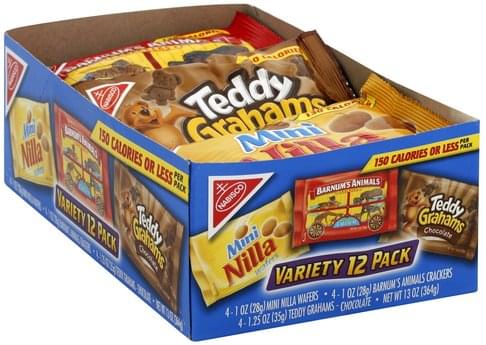 Nabisco Variety 12 Pack - 12 Ea, Nutrition Information 