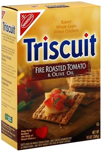 Triscuit Baked, Fire Roasted Tomato & Olive Oil Crackers - 9.5 oz ...