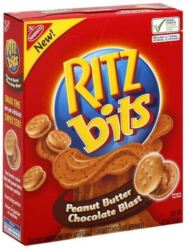 Ritz Peanut Butter Chocolate Blast Cracker Sandwiches - 7.5 oz ...