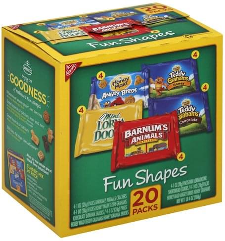 Nabisco Fun Shapes - 20 ea, Nutrition Information | Innit