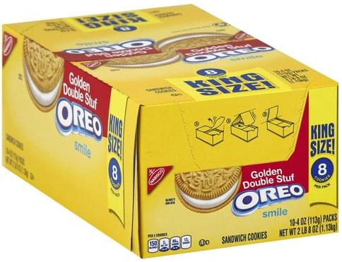 Oreo Sandwich Golden King Size Cookies 10 Ea Nutrition Information Innit