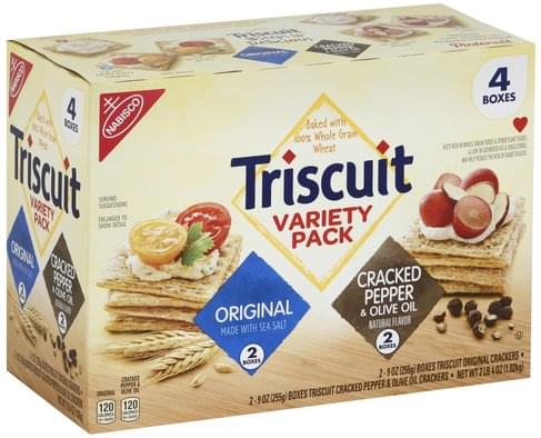 Triscuit Variety Pack Crackers - 4 ea, Nutrition Information | Innit