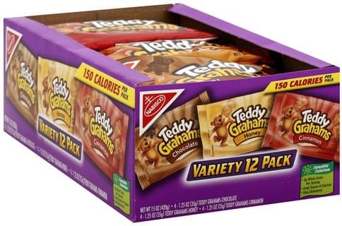 Teddy Grahams Variety Graham Snacks - 12 ea, Nutrition Information | Innit