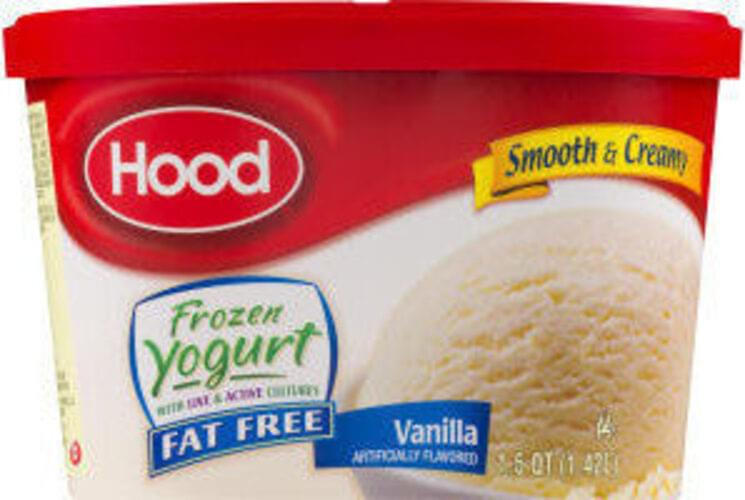 Hood Fat Free, Old Fashioned Vanilla Frozen Yogurt - 32.75 oz ...