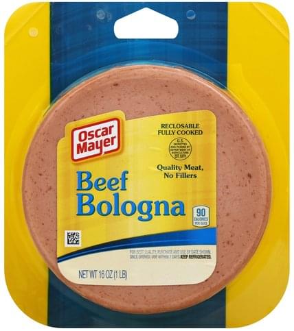 Oscar Mayer Beef Bologna - 16 oz, Nutrition Information | Innit