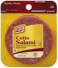 Oscar Mayer Cotto Salami - 12 oz, Nutrition Information | Innit