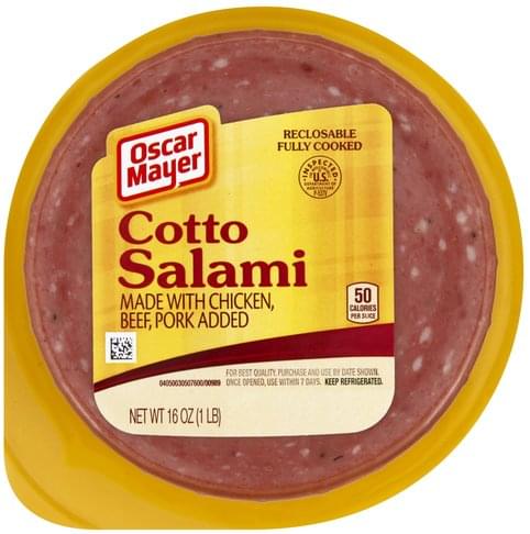 Oscar Mayer Cotto Salami - 16 oz, Nutrition Information | Innit