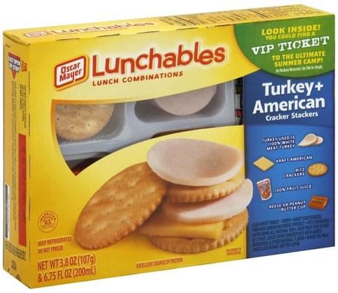 Lunchables Turkey & American Lunch Combinations - 1 ea, Nutrition ...