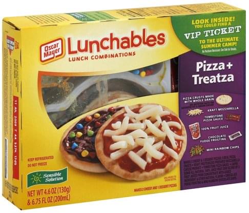 Lunchables Lunch Combination, Pizza & Treatza Lunch Combinations - 1 ea ...