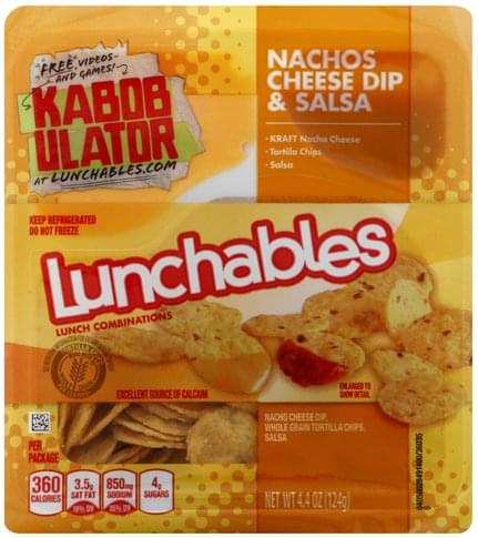 Lunchables Nachos, Cheese Dip & Salsa Lunch Combinations - 4.4 Oz 