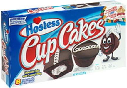 Hostess Chocolate With Creamy Filling Cup Cakes - 14 oz, Nutrition ...