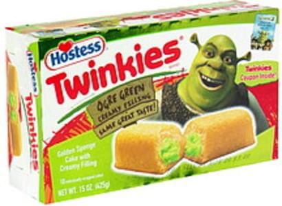 Hostess Ogre Green Creamy Filling Twinkies - 10 ea, Nutrition ...