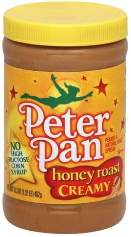 Peter Pan Creamy Honey Roast Peanut Natural Honey Spread 16 3 Oz Nutrition Information Innit