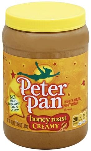 Peter Pan Honey Roast Creamy Peanut Natural Honey Spread 40 Oz Nutrition Information Innit