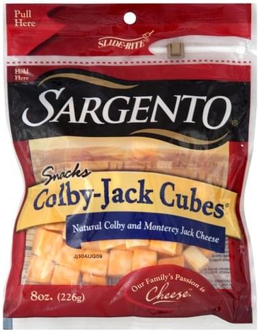 Sargento Colby-Jack Cheese Cubes - 8 oz, Nutrition Information | Innit