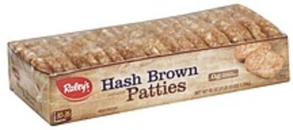 Raleys Hash Brown Potato Patties 45 oz, Nutrition Information Innit