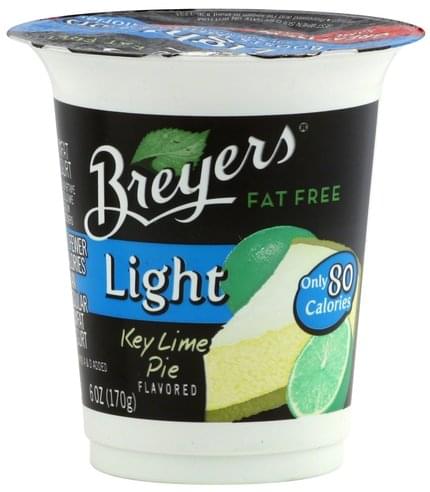 Breyers Fat Free, Key Lime Pie Nonfat Yogurt - 6 oz, Nutrition ...