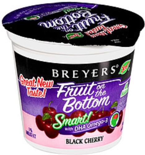 Breyers Fruit On The Bottom Black Cherry Yogurt - 6 oz, Nutrition ...