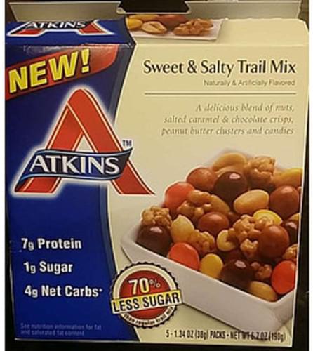 Atkins Sweet And Salty Trail Mix 38 G Nutrition Information Innit