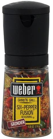 Weber Six-Pepper Fusion Seasoning - 4 oz, Nutrition Information | Innit