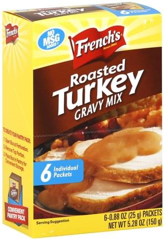 Frenchs Roasted Turkey Gravy Mix - 6 ea, Nutrition Information | Innit
