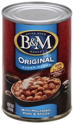 B & M Original Baked Beans - 16 Oz, Nutrition Information | Innit