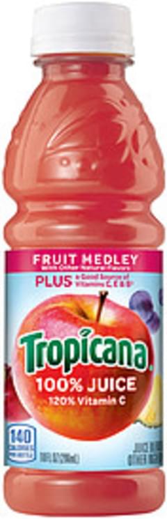 Tropicana 100% Fruit Medley Juice Drink - 10 Oz, Nutrition Information 