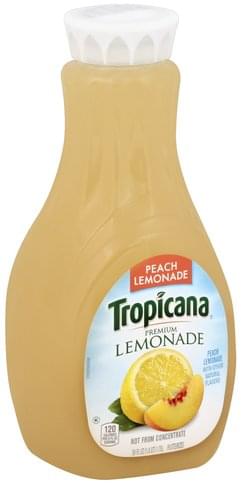 Tropicana Premium, Peach Lemonade - 59 oz, Nutrition Information | Innit