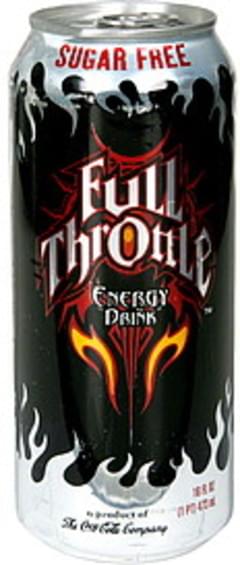 Full Throttle Sugar Free Energy Drink - 16 oz, Nutrition Information ...