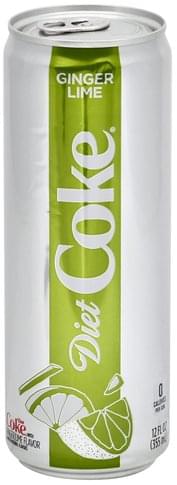 Diet Coke Ginger Lime Soda - 12 oz, Nutrition Information | Innit