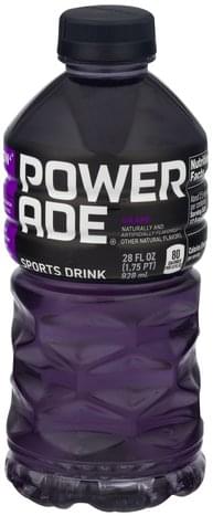 Powerade Grape Sports Drink - 28 oz, Nutrition Information | Innit