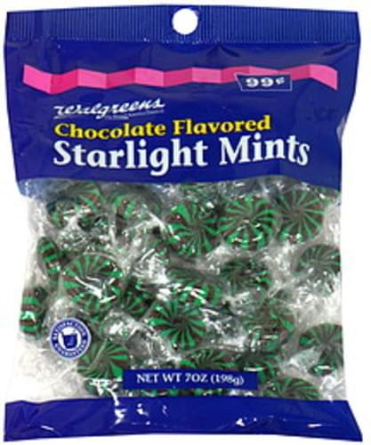 Walgreens Chocolate Flavored Starlight Mints - 7 oz, Nutrition ...