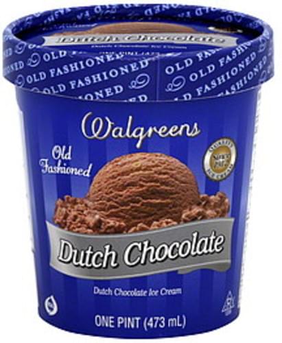 Walgreens Old Fashioned Dutch Chocolate Ice Cream 1 Pt Nutrition Information Innit 5517