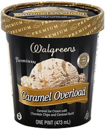 Walgreens Premium, Caramel Overload Ice Cream - 1 pt, Nutrition ...