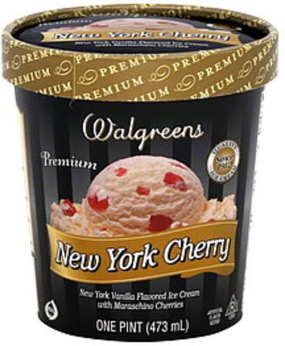 Walgreens Premium New York Cherry Ice Cream 1 Pt Nutrition Information Innit 8204