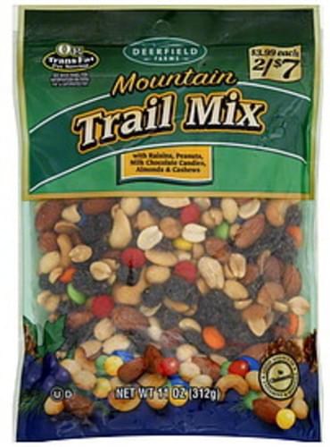 Deerfield Farms Mountain Trail Mix - 11 oz, Nutrition Information | Innit