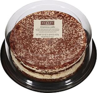 The Bakery At Walmart Italian Style Tiramisu Cake - 22 oz, Nutrition ...