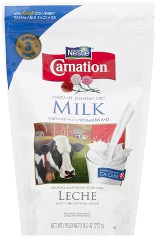 Carnation Nonfat, Instant Dry Milk - 9.6 oz, Nutrition Information | Innit