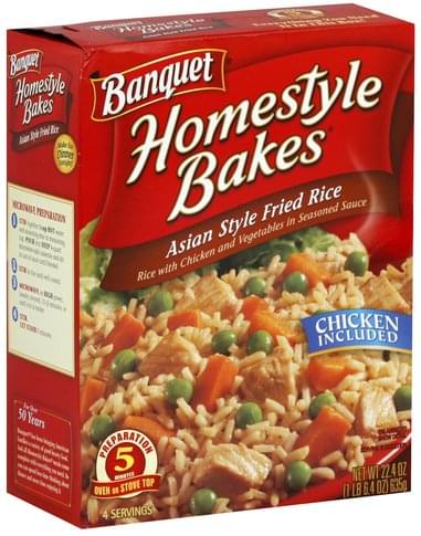 Homestyle Bakes Asian Style Fried Rice - 22.4 oz, Nutrition Information ...
