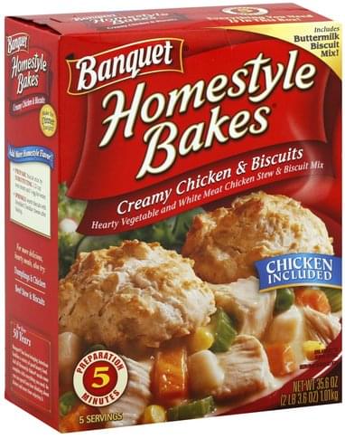 Homestyle Bakes Creamy Chicken Biscuits 35 6 Oz Nutrition Information Innit