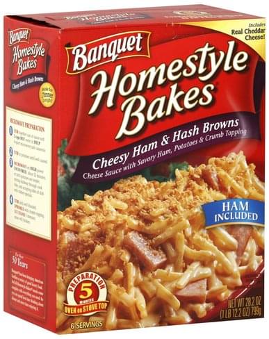 Homestyle Bakes Cheesy Ham Hash Browns Dinner Kit 28 2 Oz Nutrition Information Innit