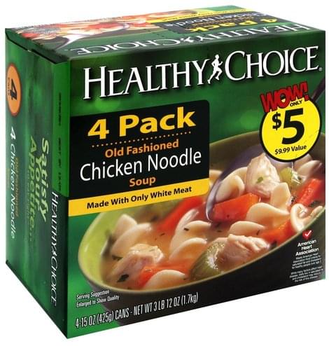 Healthy Choice Chicken Noodle Pre Priced Old Fashioned Soup 4 Ea   00050100442606 8JgUyxiKU8C9U 0 S500 