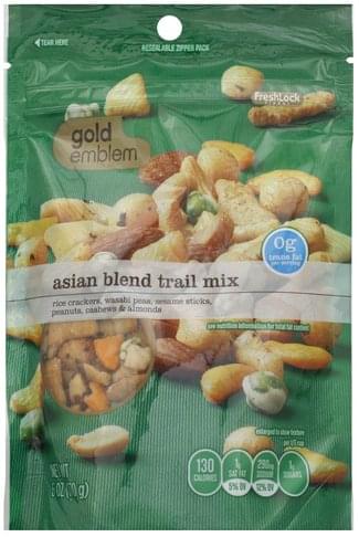 Gold Emblem Asian Blend Trail Mix - 6 oz, Nutrition Information | Innit