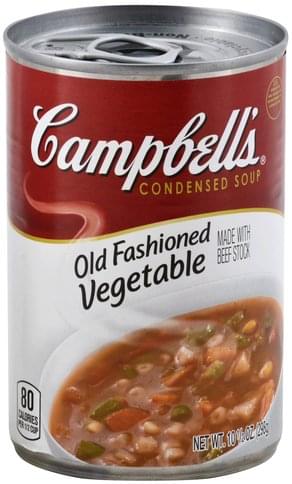 Campbells Condensed Old Fashioned Vegetable Soup 10 5 Oz Nutrition Information Innit