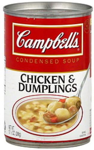 Campbells Condensed Chicken Dumplings Soup 10 5 Oz Nutrition Information Innit