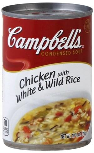 Campbells Condensed Chicken With White Wild Rice Soup 10 5 Oz Nutrition Information Innit