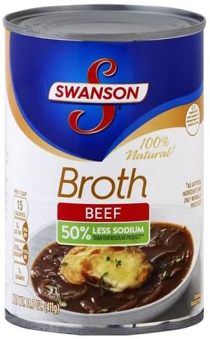 Swanson Beef Broth - 14.5 oz, Nutrition Information | Innit