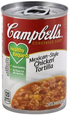 Campbells Chicken Tortilla, Mexican Style Condensed Soup - 10.75 oz ...