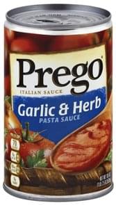 Prego Garlic & Herb, Italian Pasta Sauce - 18.5 Oz, Nutrition ...